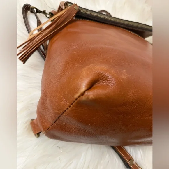 Patricia Nash Tan Leather Men's Backpack - Picture 8 of 11